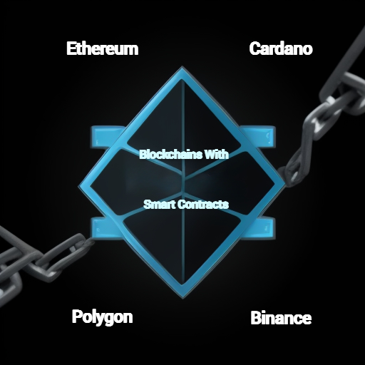 images showing the 4 blockchains that use smat contracts